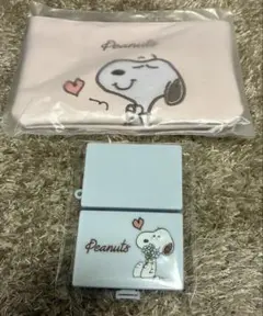ゼクシィ SNOOPY レザー調ポーチ＆印鑑ケースセット
