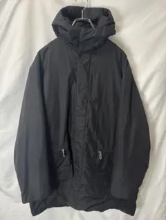 お*ち様 23区HOMME 中綿フードコート 黒 46 ロング丈 防寒 アウター