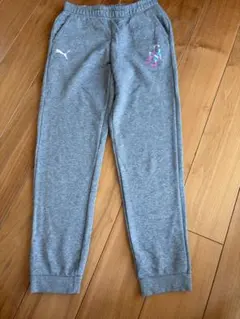 PUMA キッズ ロングパンツ グレーのサムネイル