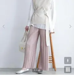 プリーツロングワイドパンツのサムネイル