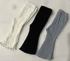 未使用含むリブフレアパンツ　3色セット　まとめ売り　保育園　幼稚園
