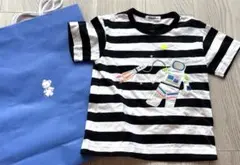 極美品　familiar ファミリア 宇宙飛行士 Tシャツ 110cm ボーダーのサムネイル