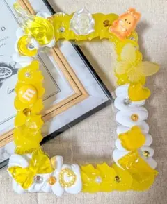 ❀ホイップデコ(B7)✿クリアイエロー×ホワイト❀