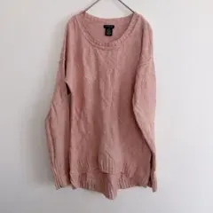 【Calvin Klein Jeans 】ピンク ニット　長袖 S 休日 デートのサムネイル