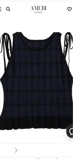 アメリMEDI PURIPURI SHORT KNIT TOP美品