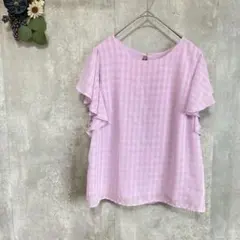 Clear Impression♡ブラウス　シフォンフレアスリーブカットソー