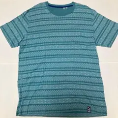 未使用 UNIQLO かまわぬ コラボTシャツ 和柄 ターコイズブルー XL