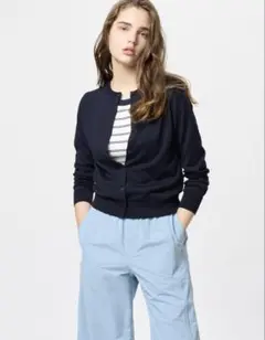 ユニクロ　UVカットクルーネックカーディガン