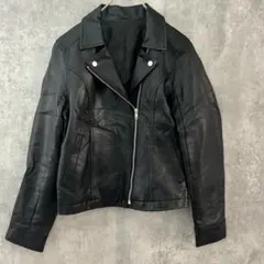 ✨美品✨ モーメントプラス 【M】 ライダースジャケット フェイクレザー 黒
