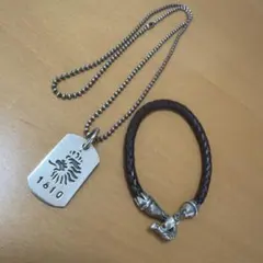 スターリングシルバー ネックレス シルバーブレスレット メンズ