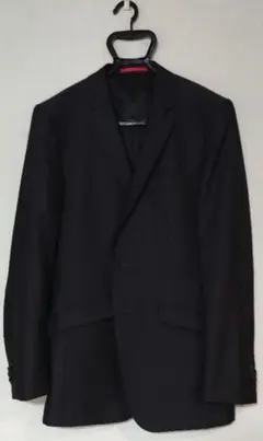 希少90s☆BALENCIAGA バレンシアガ テーラードジャケット 黒系 赤系