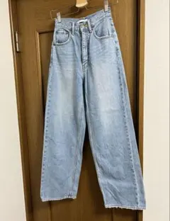 ハイウエストワイドデニムPT