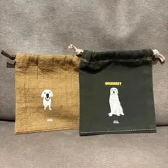 【ラブラドールレトリバー】オリジナルイラスト　巾着　2枚セット　バラ売りできます