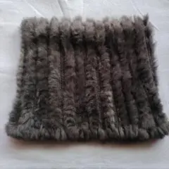 フレームワークス　グレー ラビットファー スヌード