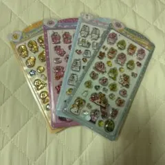 動物キャラクター立体うるちゅるシールセット 4枚