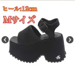 ミシェルマカロンmichellMacaronサンダルMサイズ12cmブラックのサムネイル