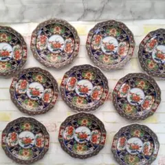 有田焼 昇龍窯 古伊万里風 取皿 2枚 金彩 美品