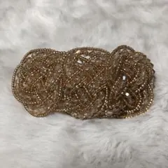 1☆104 ヘアバレッタ　CLIP PARIS  キラキラ　結婚式　パーティ