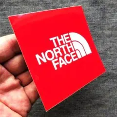 ノースフェイス ステッカー RED サイズ 9.5×9.5cm 未使用のサムネイル