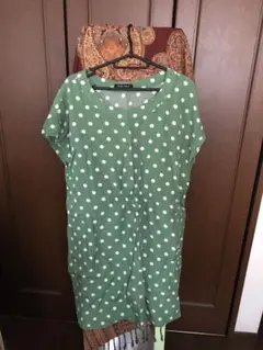 最終価格！ chambre de charme ドット柄ワンピースのサムネイル