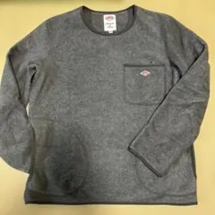 DANTONグレー フリースプルオーバー