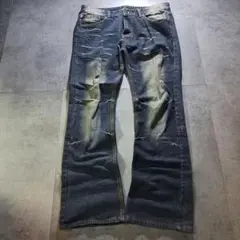 archive black flare denim y2k swag ヒゲ
