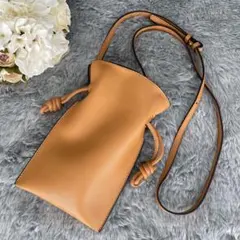 ❤️SALE❤️ 訳あり 本革 巾着 ミニ ショルダーバッグ