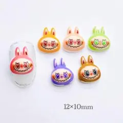 ラブブ　フェイス　ネイル　パーツ　デコ