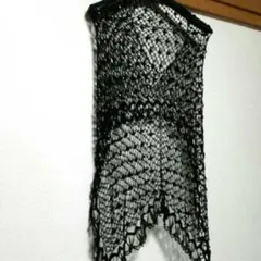 黒編みレース スパンコール付き