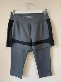【Lサイズ】ポケット付レギンス グレーブラック 新品・未使用