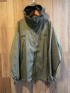 刺繍ロゴ ナイロンフーディー / テック系・ストリート