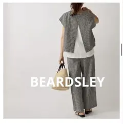 BEARDSLEY 綿ワッシャーベスト グレー FREE ゆったり 近年モデル