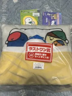 お文具といっしょ　一番くじ　ラストワン賞　E賞　セット　ぬいぐるみ　クッション