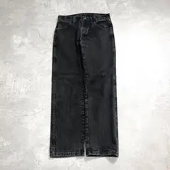 RUSTLER 後染めブラックデニムW32L30アメリカ古着ラングラーラスラー