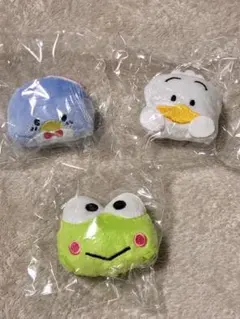 サンリオ けろっぴ タキシードサム ペックル つかまり ぬいぐるみバッジ セット