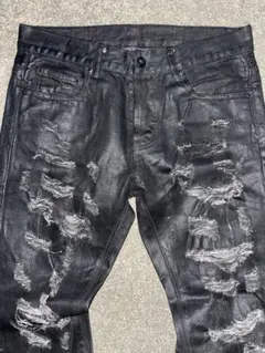 archive コーティングデニム オイルド y2k ダークウェア