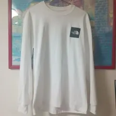 The North Face ホワイト 白 長袖 ロングスリーブ Tシャツ L