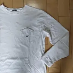 【DENHAM】長袖 ポケットTシャツ ホワイト/Mのサムネイル
