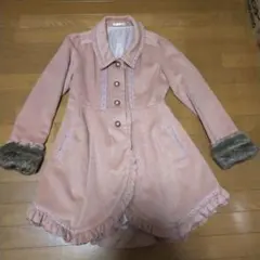 １回のみ着用美品★axes femme お姫様みたいなコート ピンクＬ