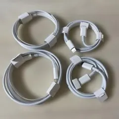 ホワイトLightningケーブル4本セット