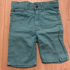 H&M 青 ハーフパンツ
