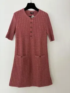 極美品♡CHANEL•ツイードニットワンピース