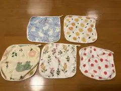 ガーゼハンカチ 5枚セット　ベビー　 ガーゼタオル