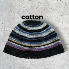 27クラッシャーハット クロシェハット ビーニー ハンドメイド