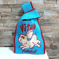 新品 韓国トレンド ニットバッグ サブバッグ ミニ トート バッグ