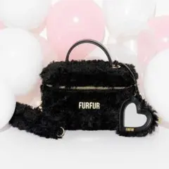 FURFUR エコファーバニティバッグ ピンク - メルカリ