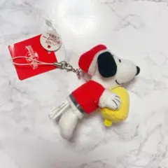 【希少未使用】ユニバ スヌーピー ぬいぐるみ クリーナーストラップ クリスマス