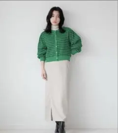 ローリーズファーム　ハイウエストサイドスリットタイトスカート　アイボリー