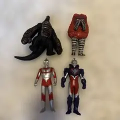 極美品　バンダイ　ウルトラマン ソフビ フィギュア 4体セットのサムネイル