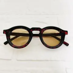 新品 サングラス べっこう風 ラウンド型 UV おしゃれ 人気 男女 CH244